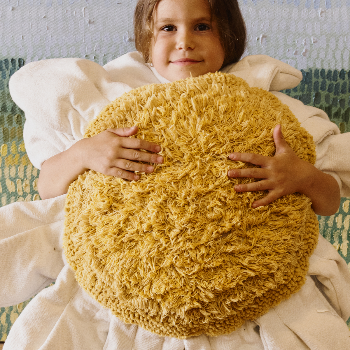 Lorena Canals Floor Cushion - White Daisy
