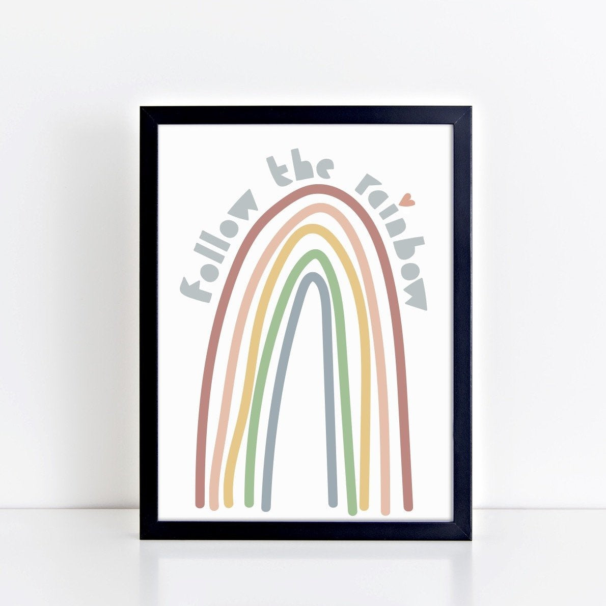 The Little Jones Follow the Rainbow Print - Muted