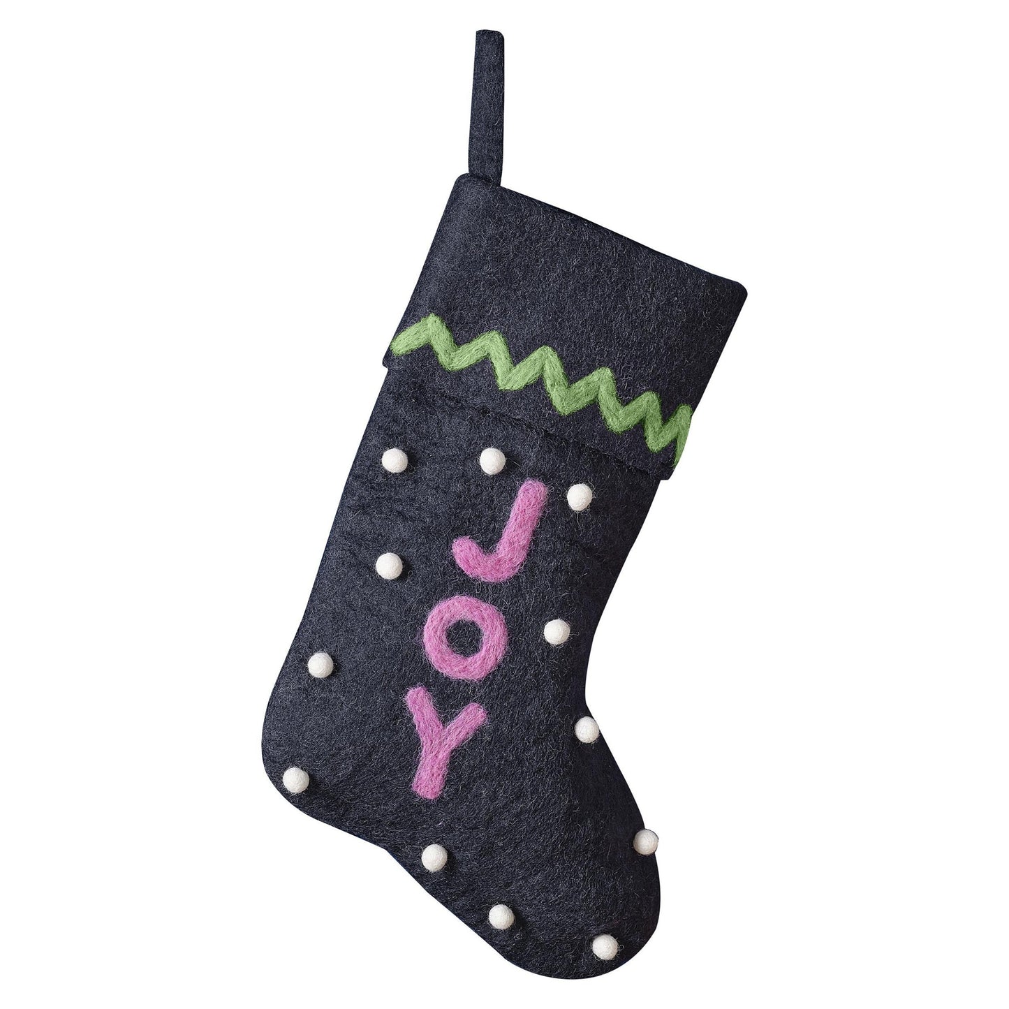 Joy Felt Christmas Stocking By Ginger Ray