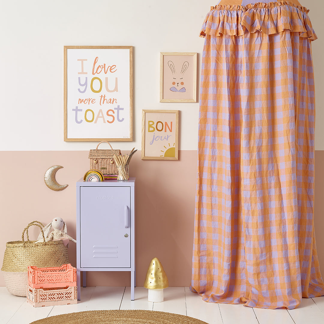 I Love You More Than Toast Kids Art Print by Hibou Home