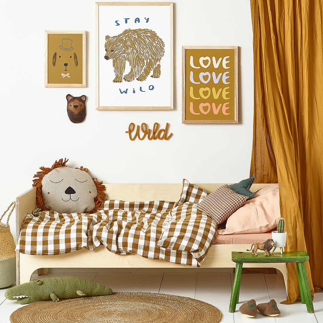 LOVE Kids Art Print by Hibou Home