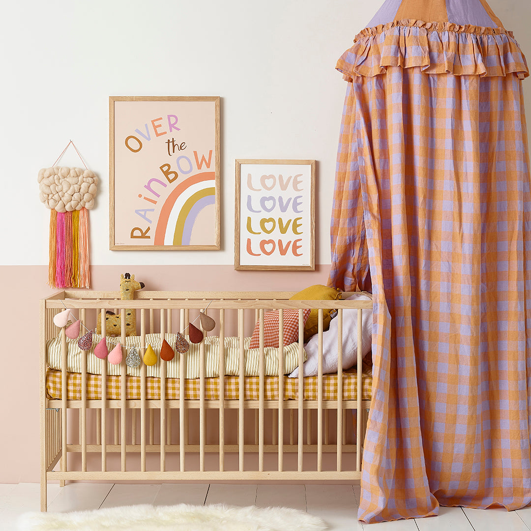 Over the Rainbow Kids Art Print by Hibou Home