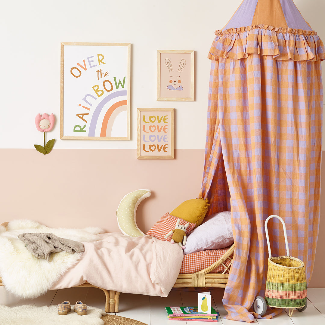 Over the Rainbow Kids Art Print by Hibou Home