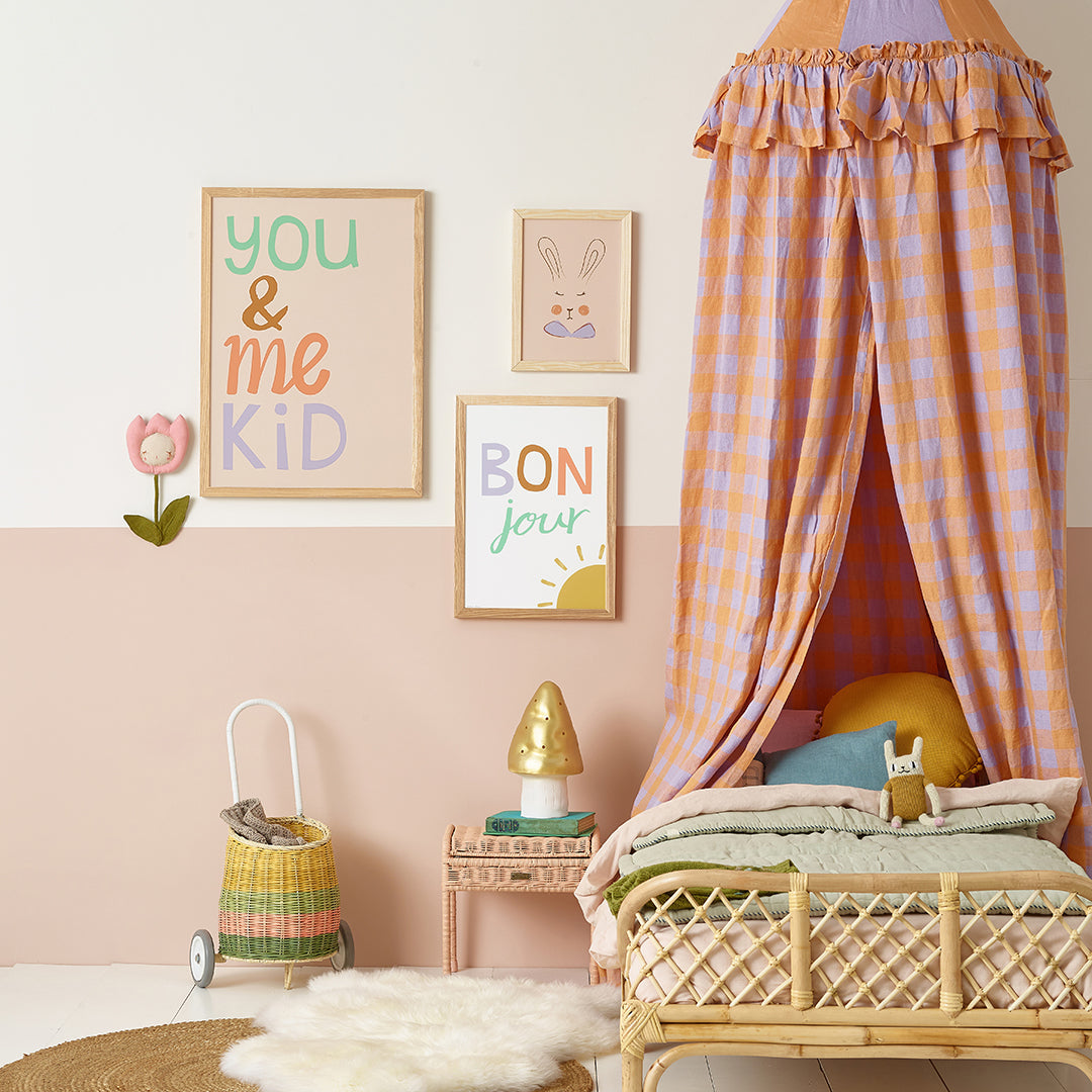 You & Me Kid Art Print by Hibou Home