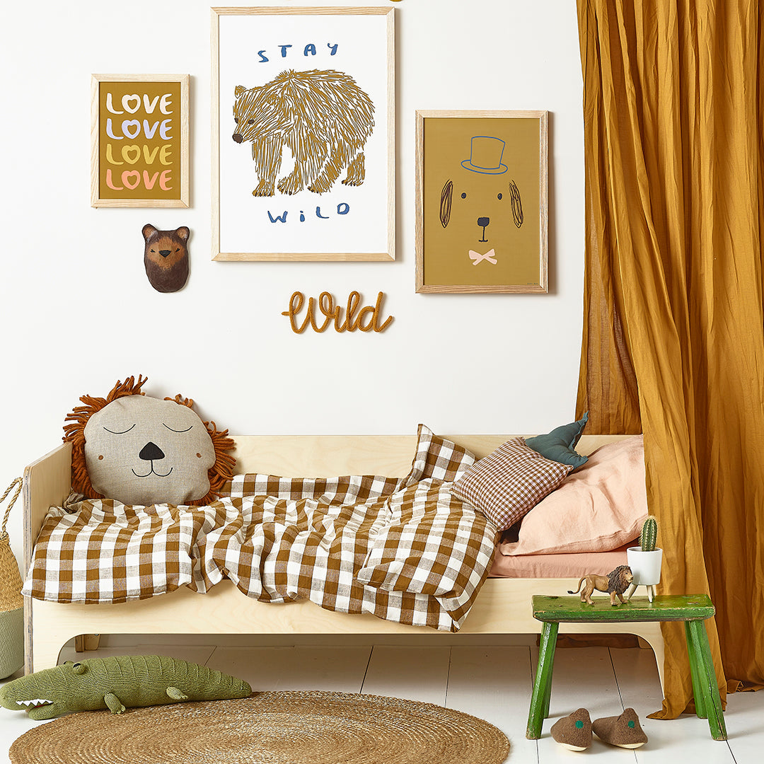 Stay Wild Kids Art Print by Hibou Home
