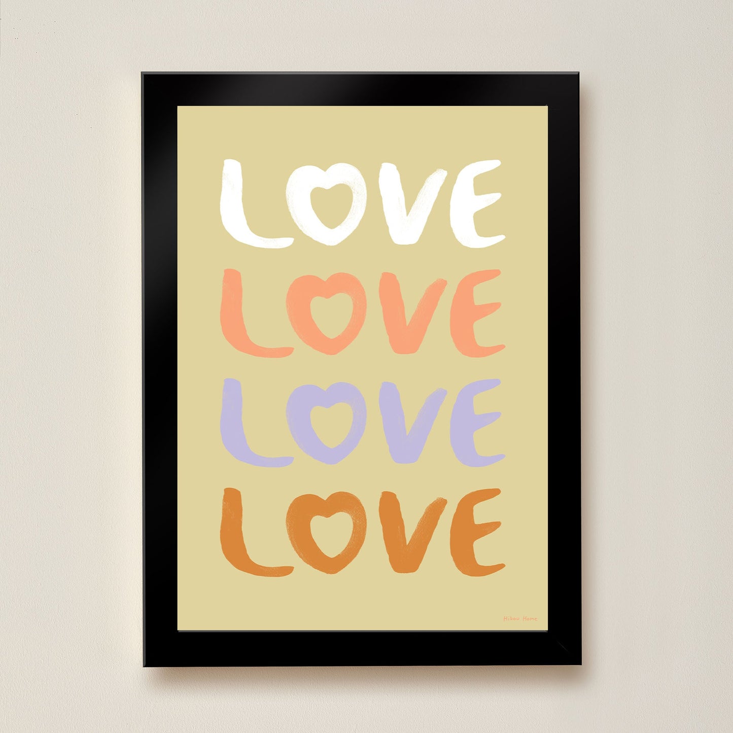 LOVE Kids Art Print by Hibou Home