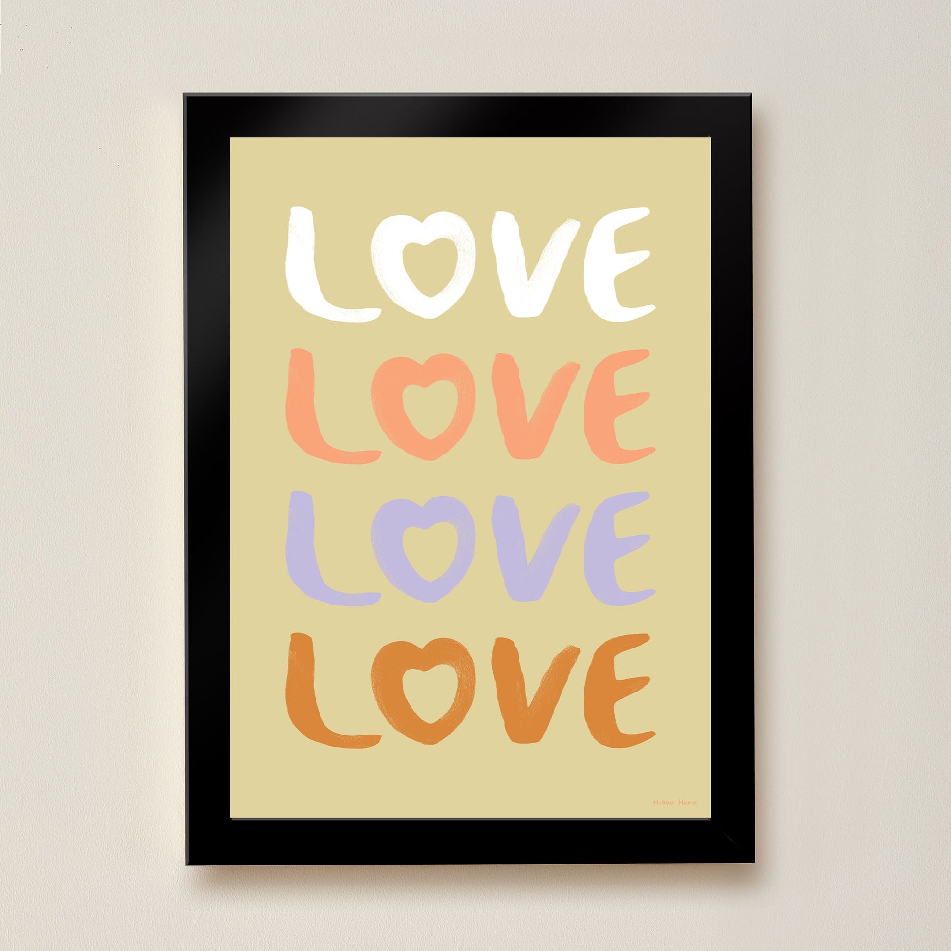LOVE Kids Art Print by Hibou Home
