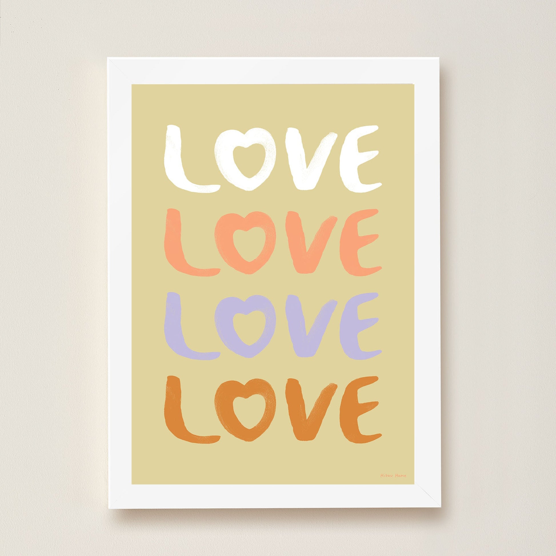 LOVE Kids Art Print by Hibou Home