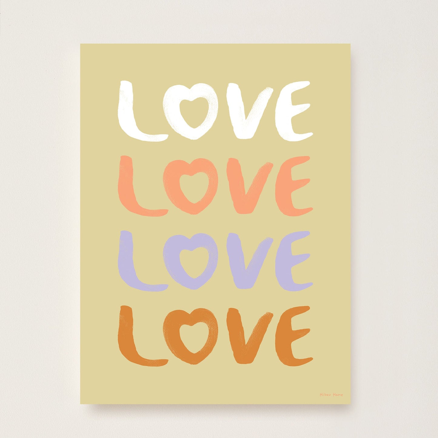 LOVE Kids Art Print by Hibou Home