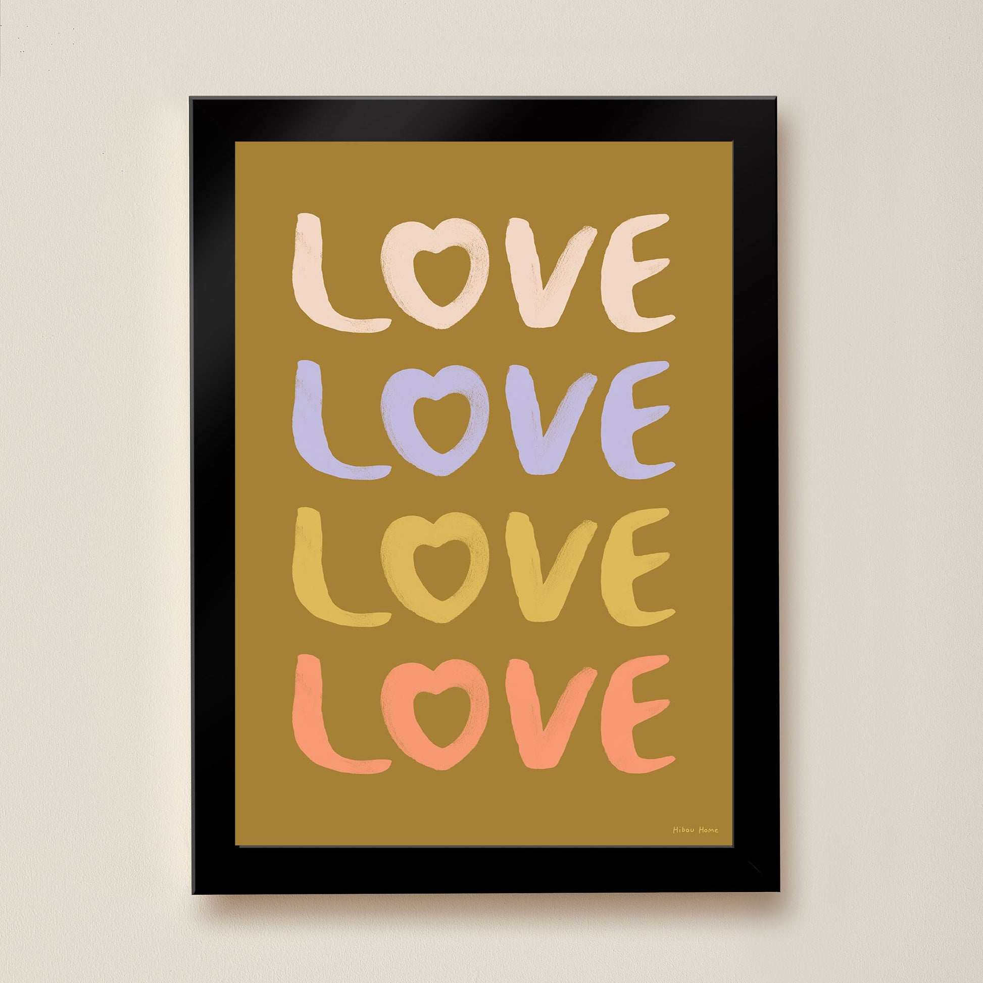 LOVE Kids Art Print by Hibou Home