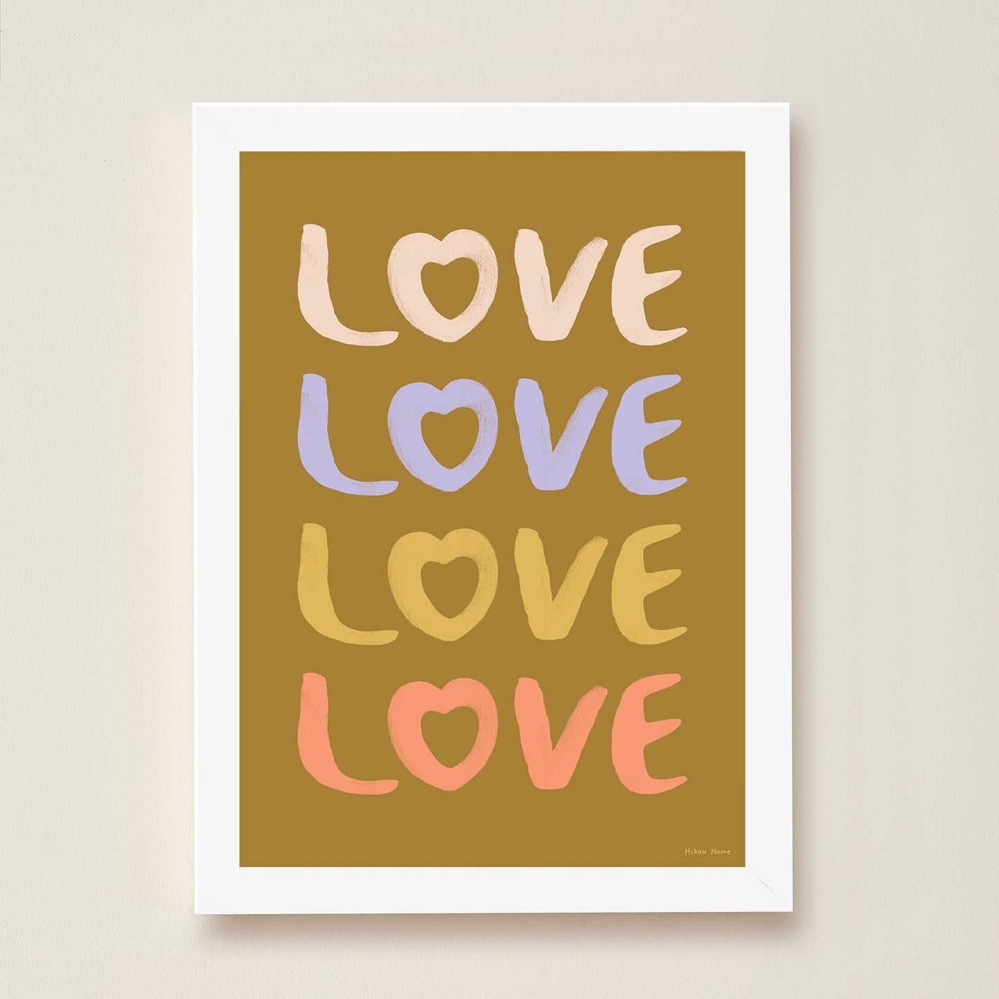 LOVE Kids Art Print by Hibou Home
