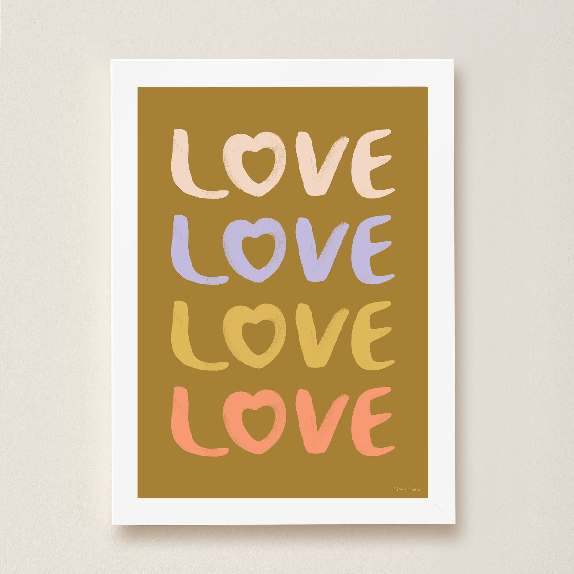 LOVE Kids Art Print by Hibou Home