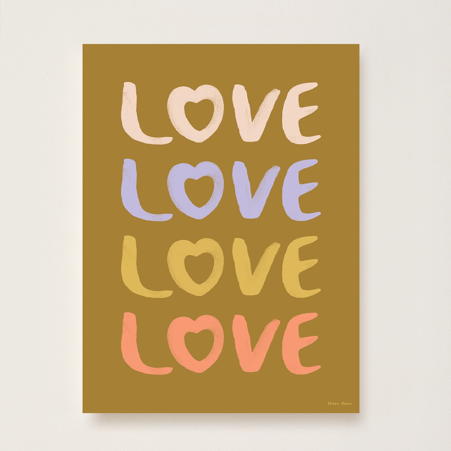 LOVE Kids Art Print by Hibou Home
