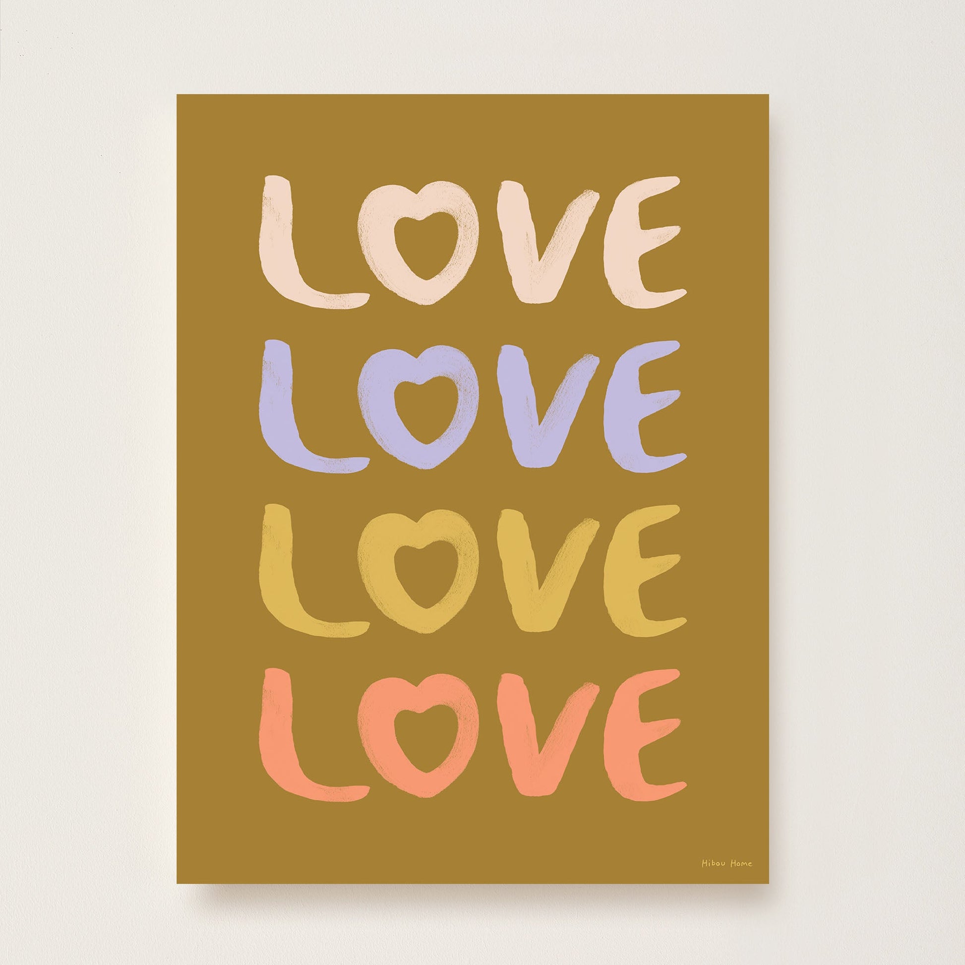 LOVE Kids Art Print by Hibou Home