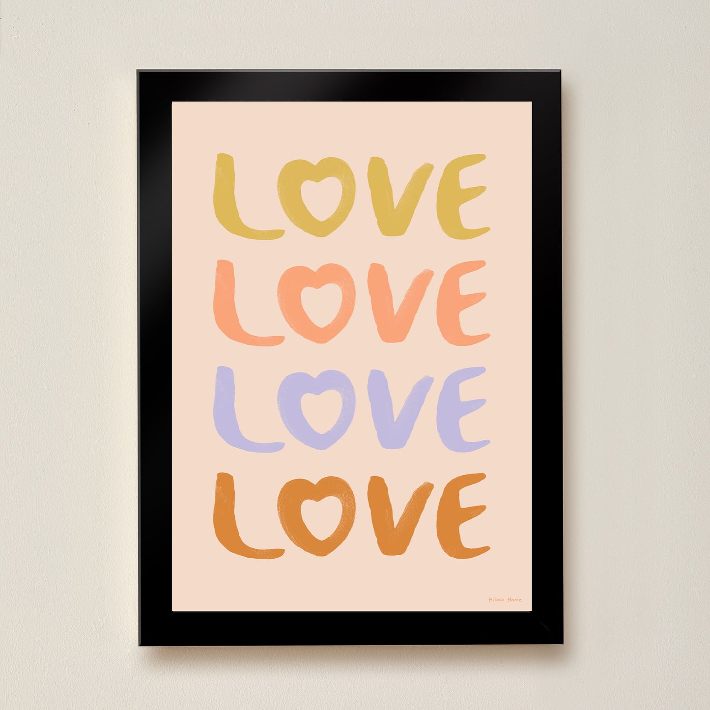 LOVE Art Print for Kids by Hibou Home