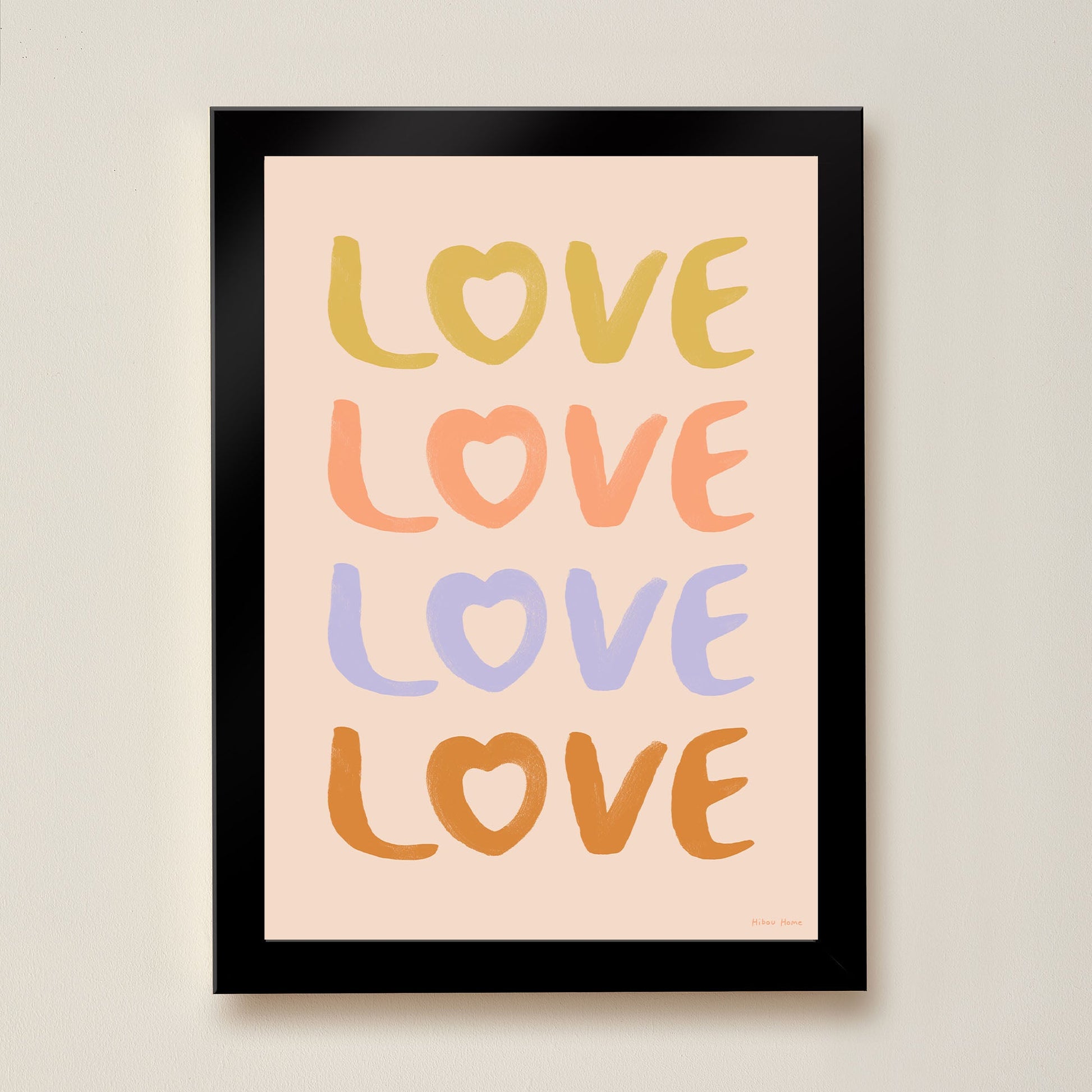 LOVE Art Print for Kids by Hibou Home