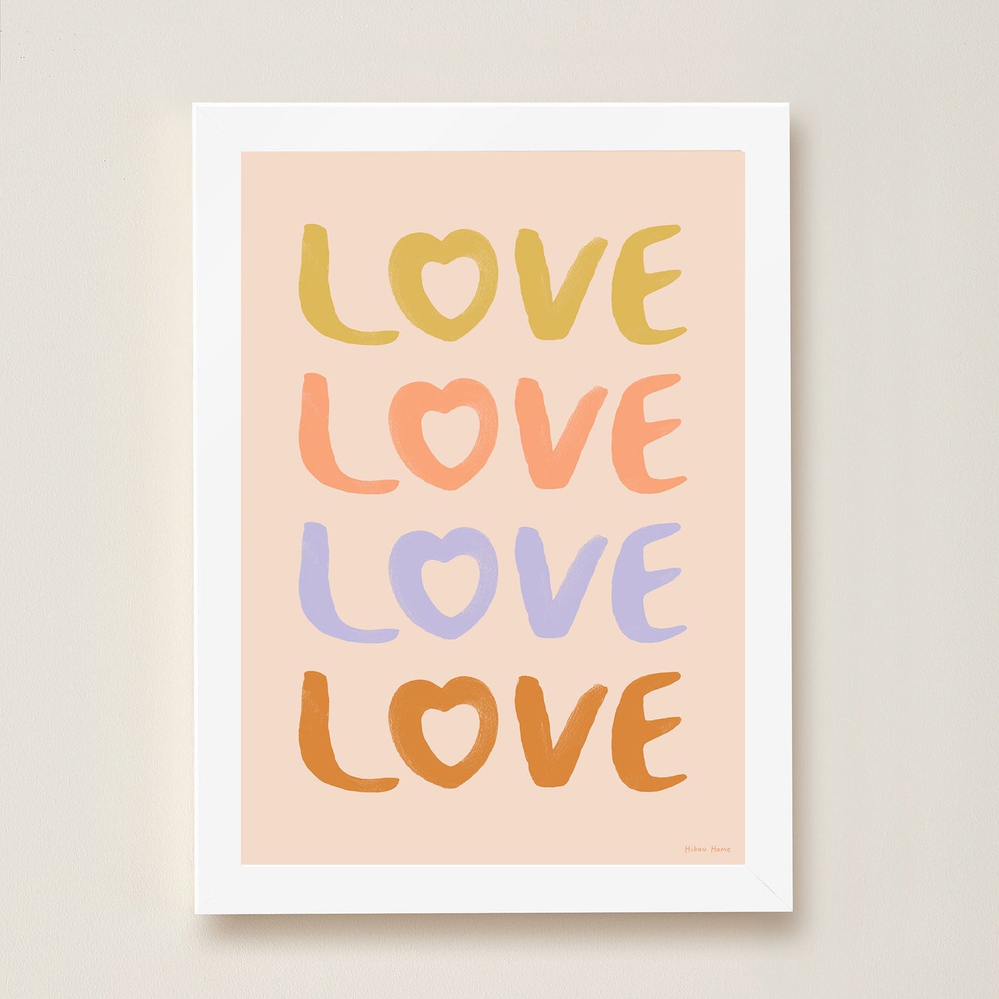 LOVE Art Print for Kids by Hibou Home