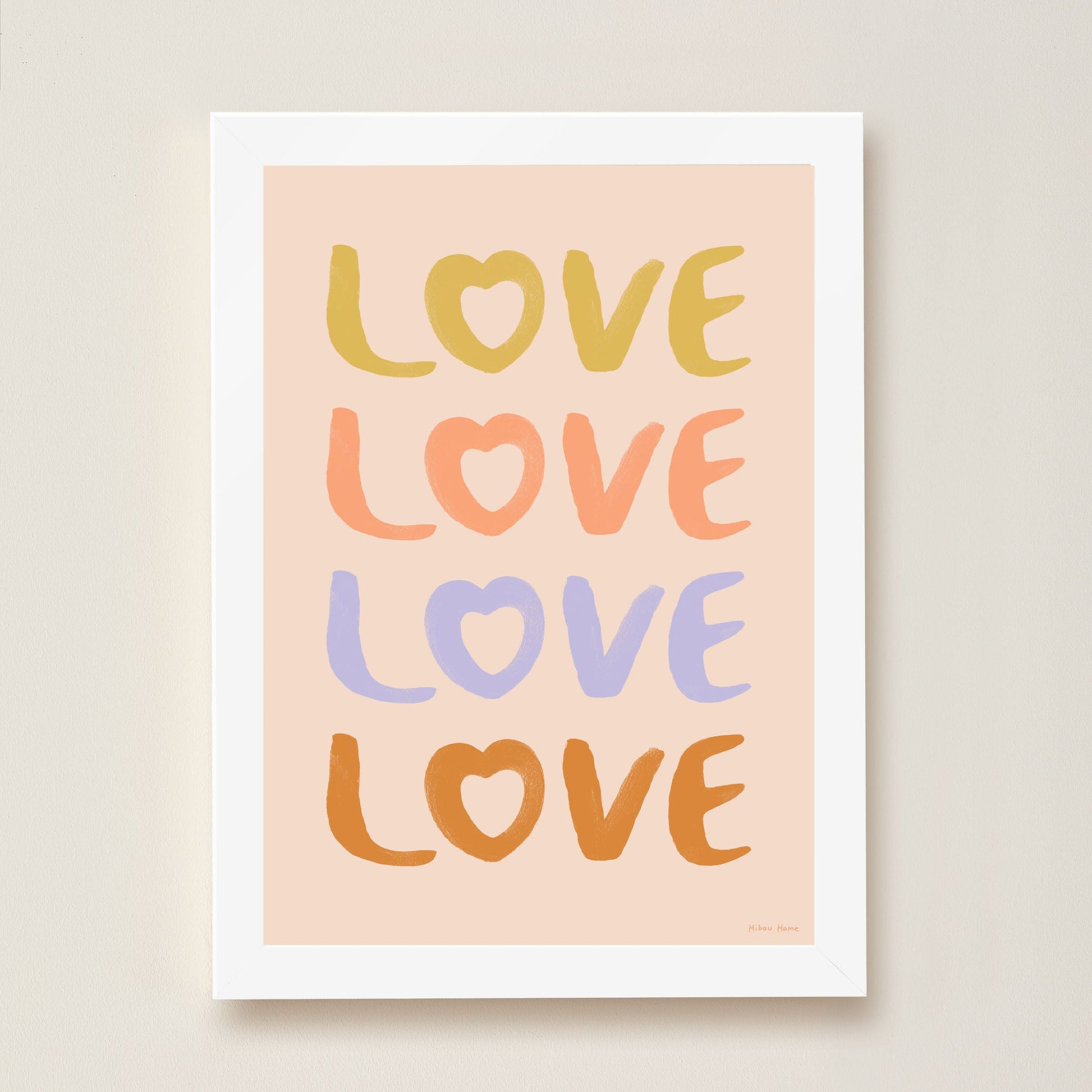 LOVE Art Print for Kids by Hibou Home
