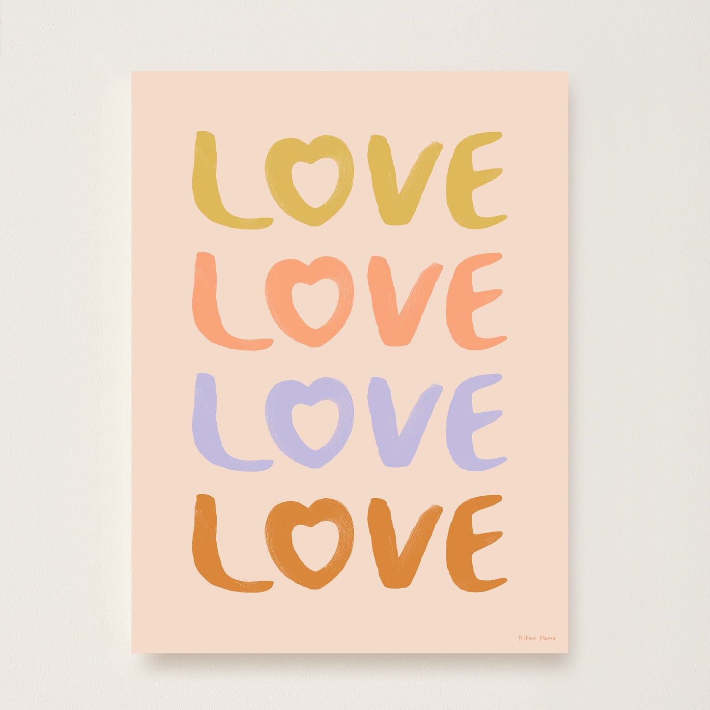 LOVE Art Print for Kids by Hibou Home