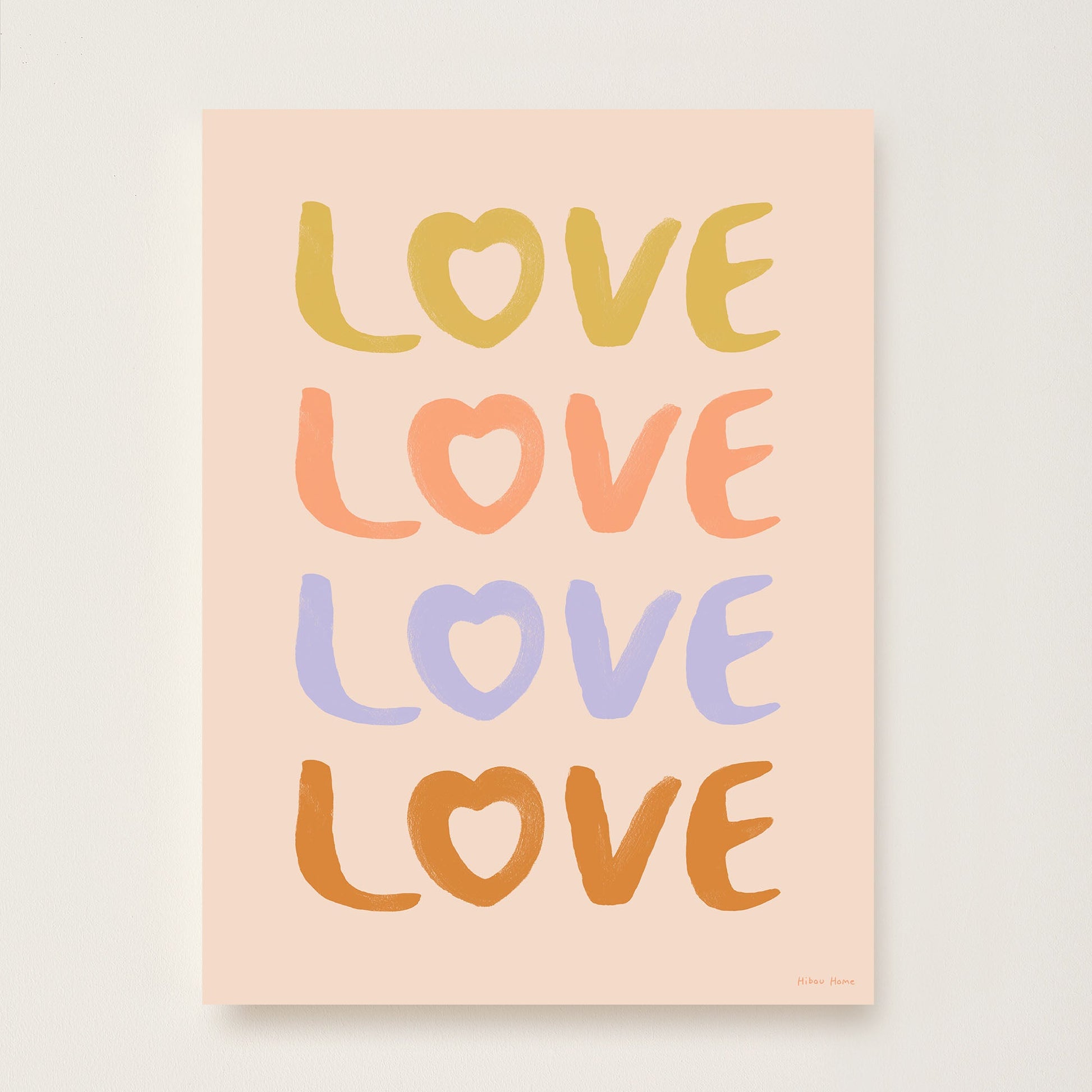 LOVE Art Print for Kids by Hibou Home