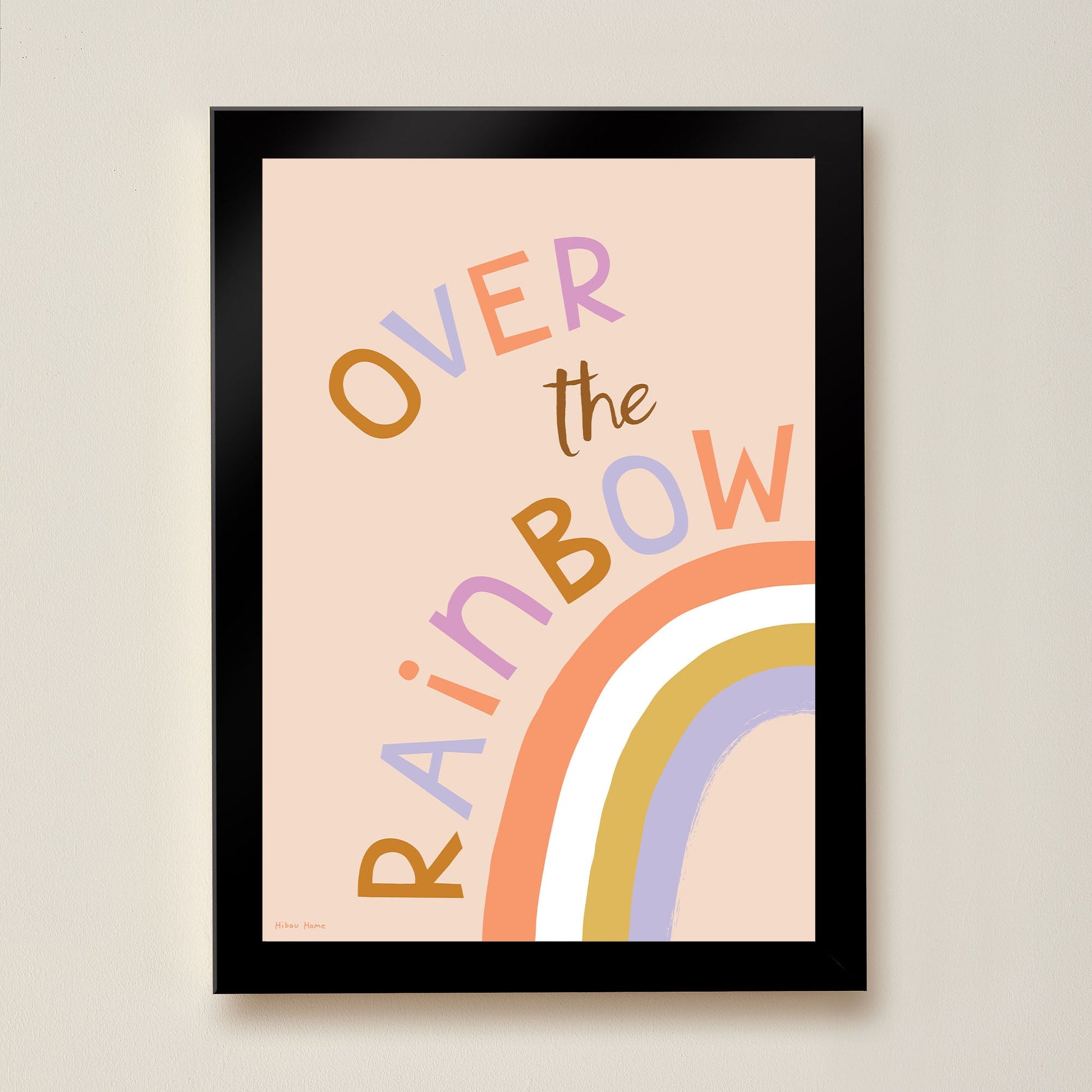 Over the Rainbow Art Print for kids by Hibou Home