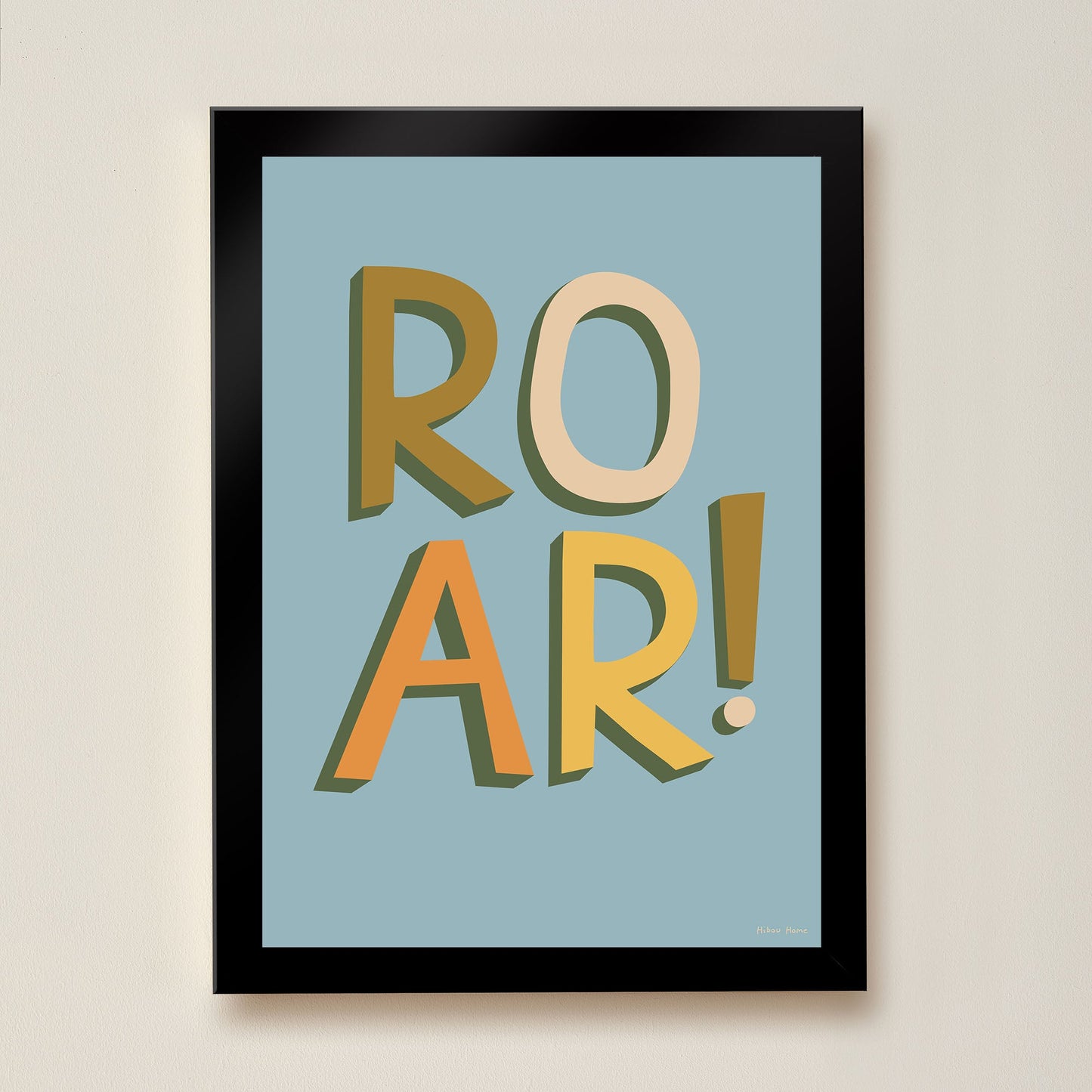 ROAR! Kids Art Print by Hibou Home