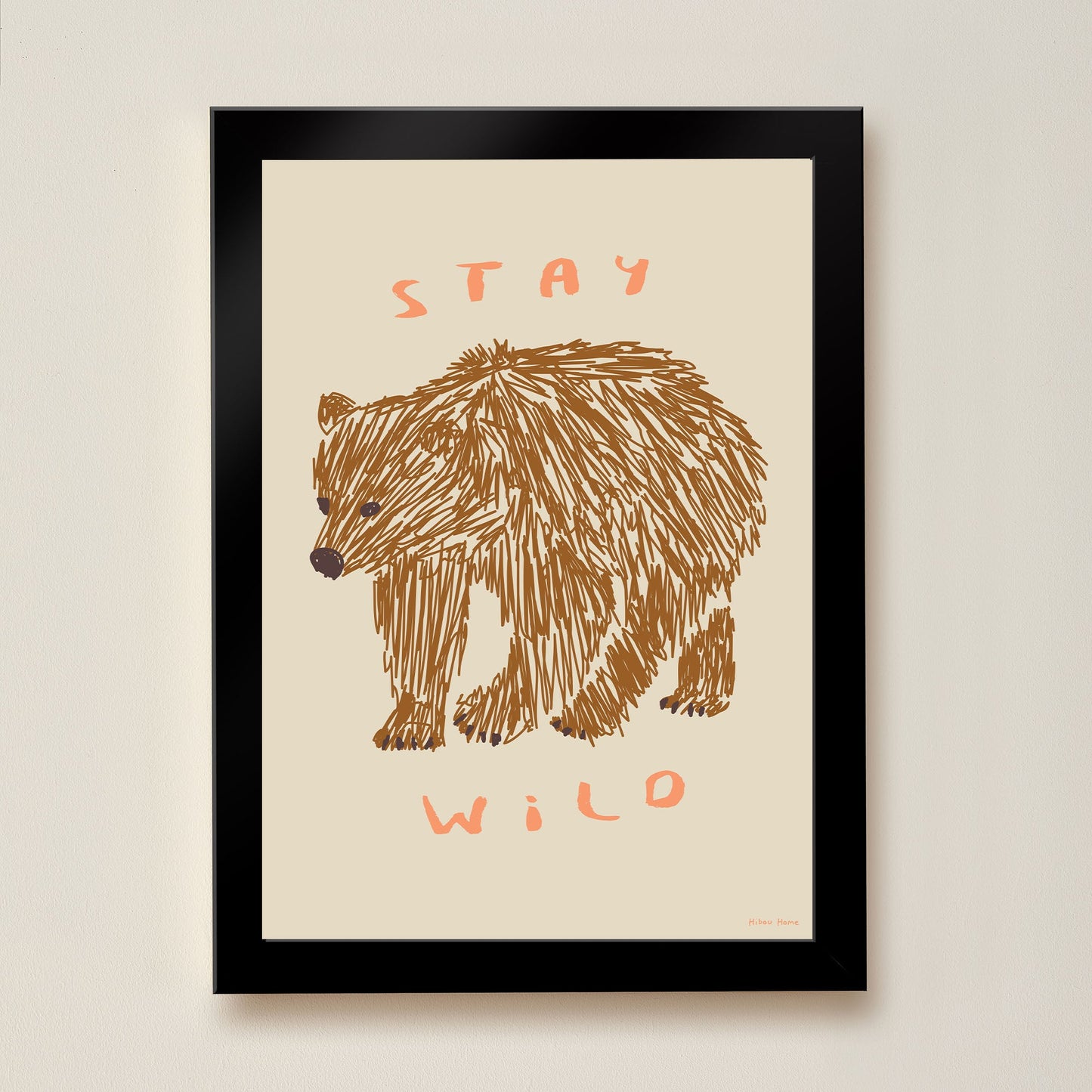 Stay Wild Kids Art Print by Hibou Home