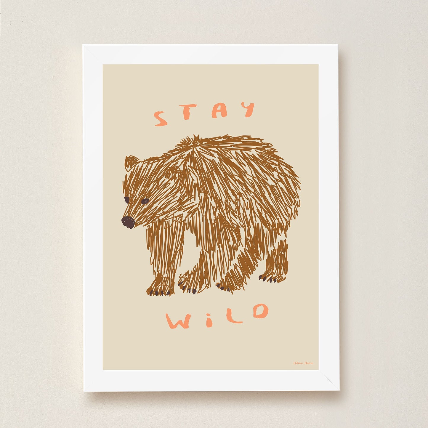 Stay Wild Kids Art Print by Hibou Home