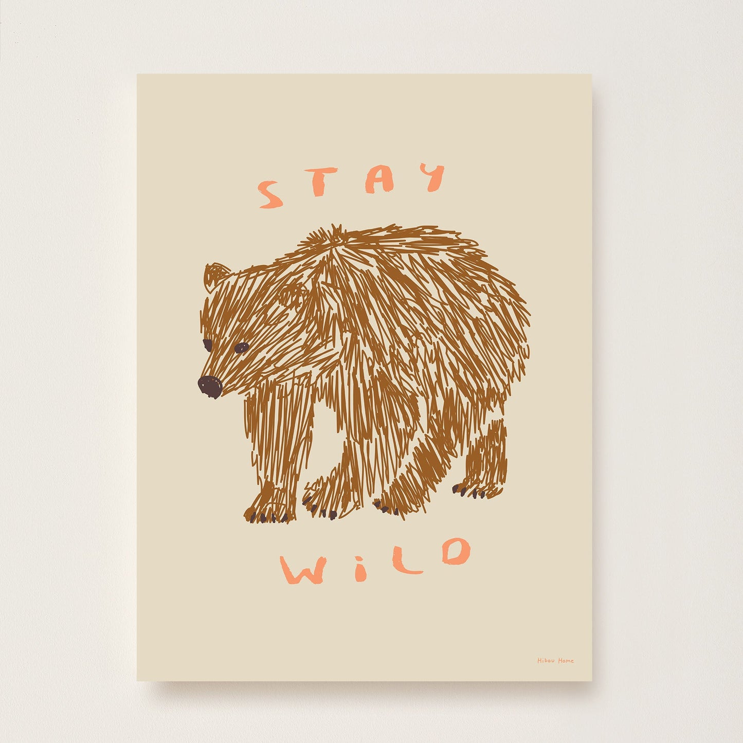 Stay Wild Kids Art Print by Hibou Home