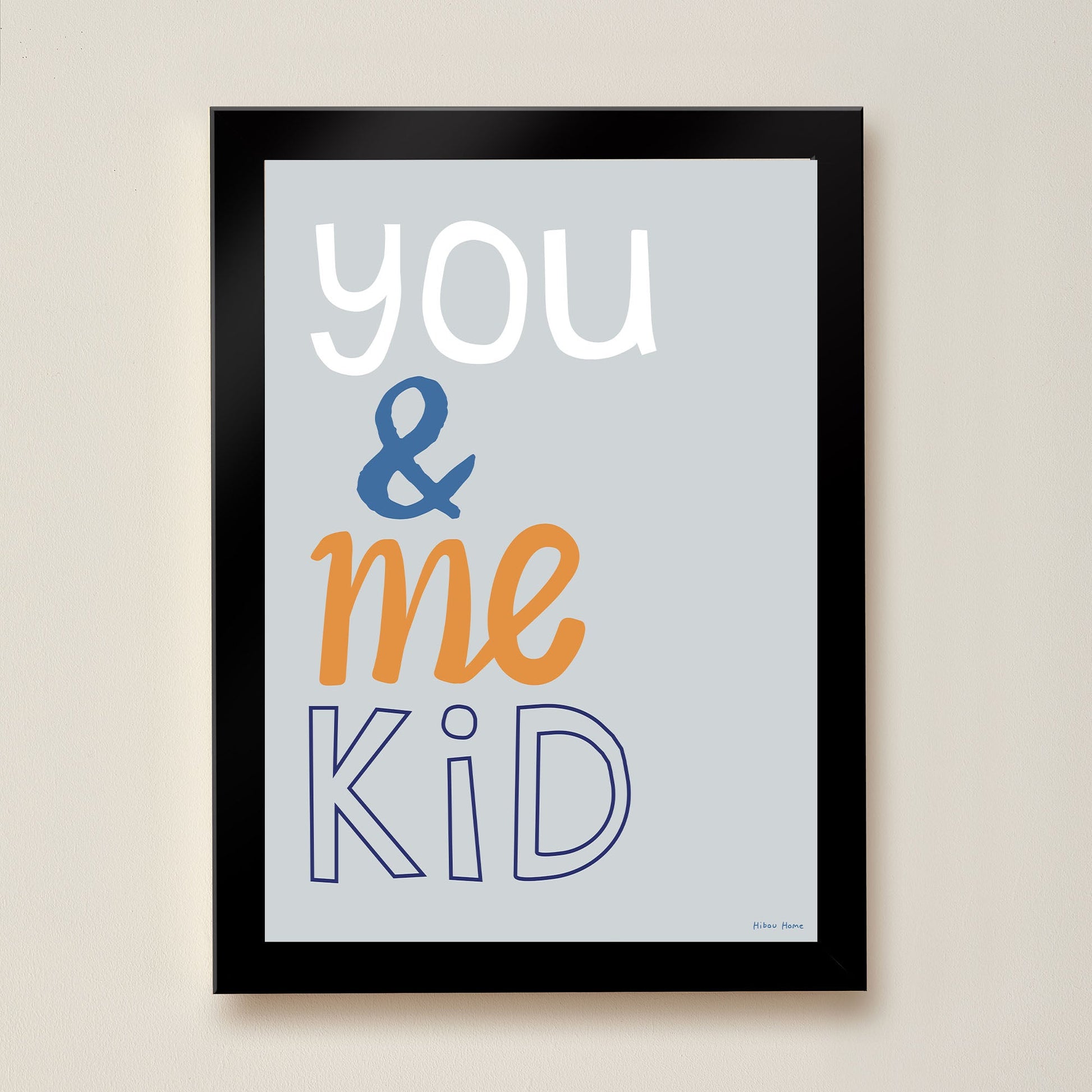 You & Me Kid Art Print by Hibou Home