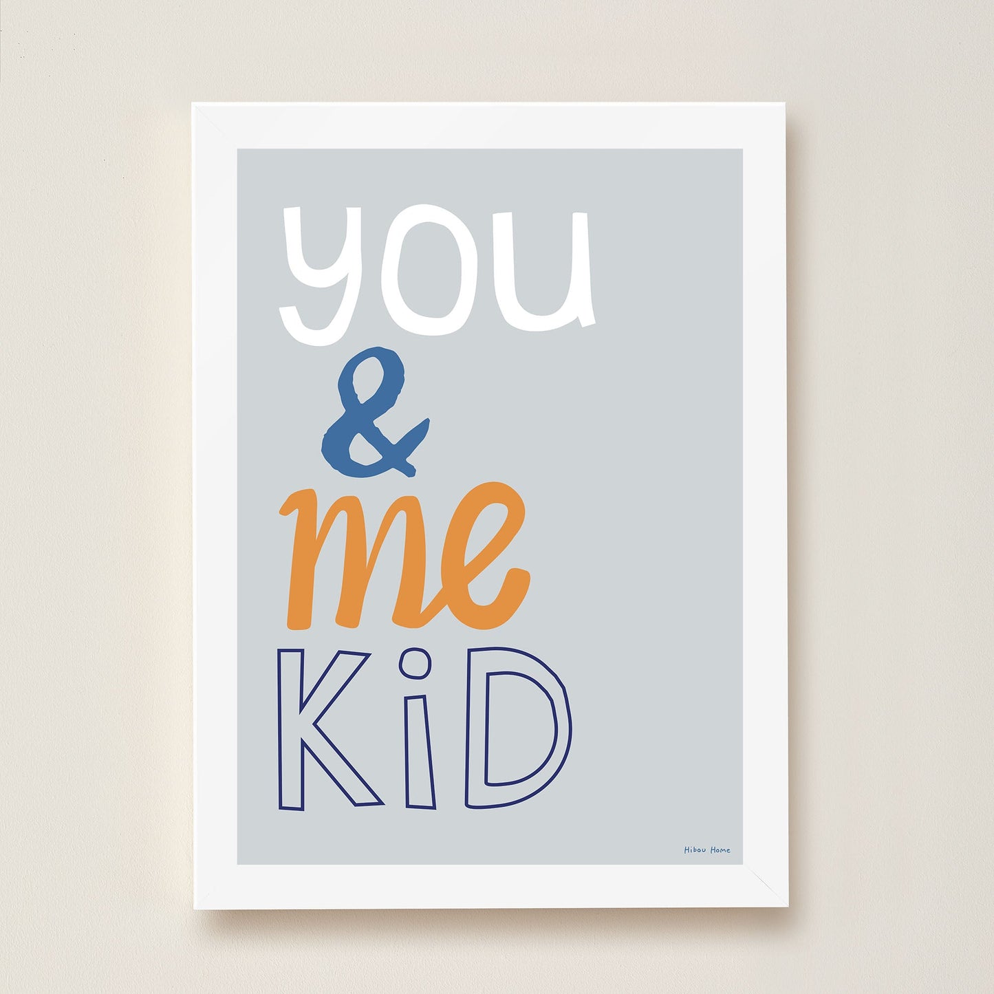 You & Me Kid Art Print by Hibou Home
