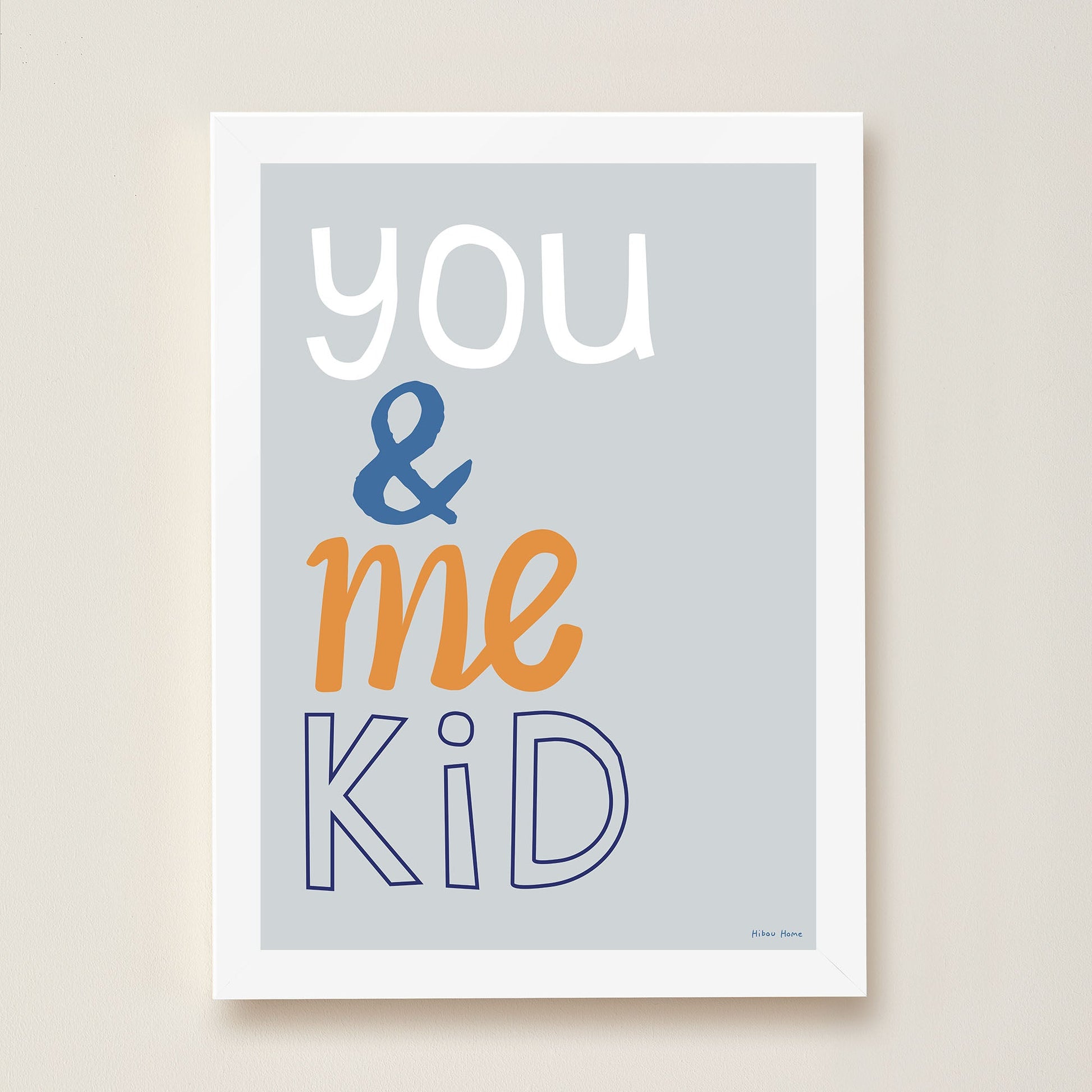 You & Me Kid Art Print by Hibou Home