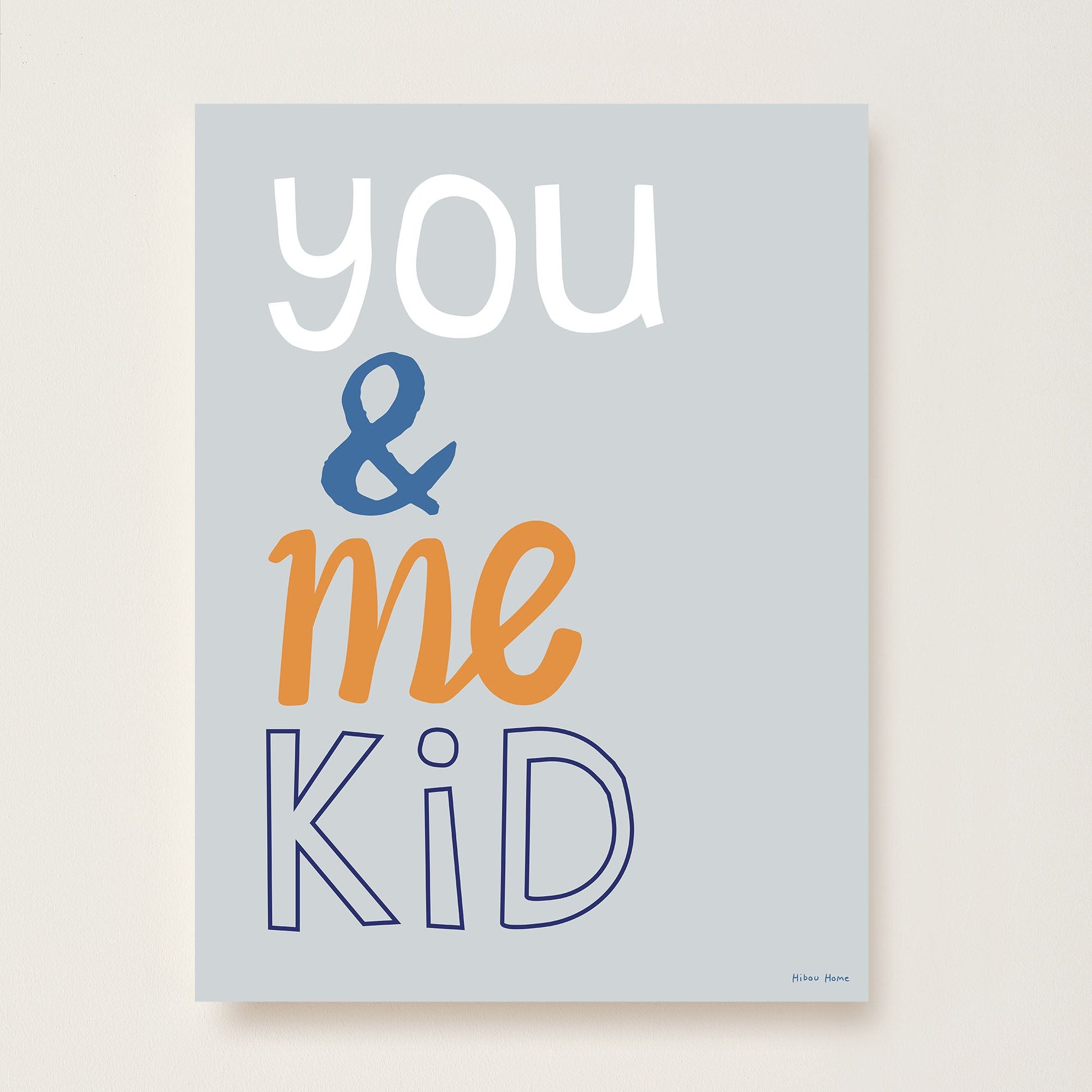 You & Me Kid Art Print by Hibou Home