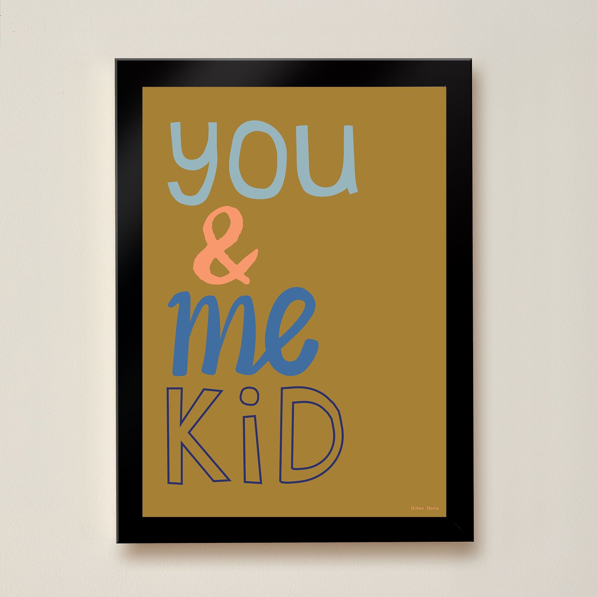 You & Me Kid Art Print by Hibou Home