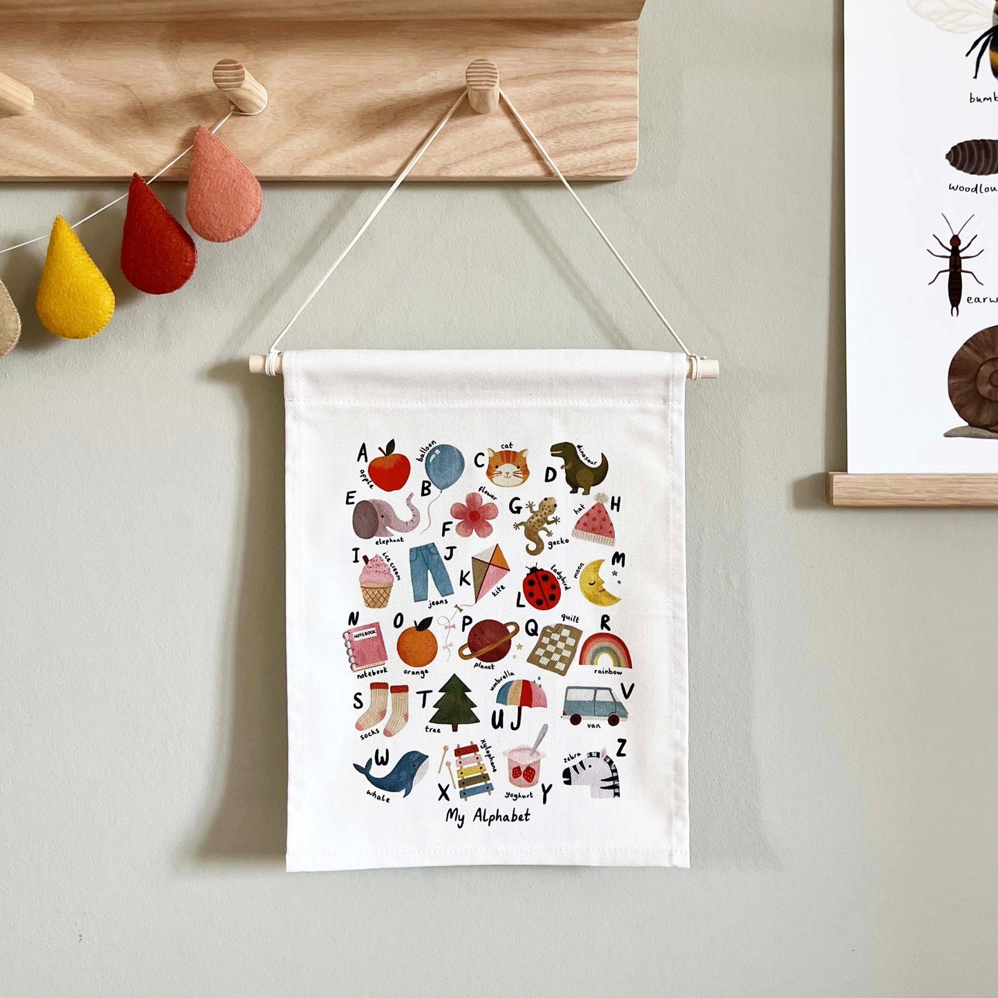 My Alphabet Mini Hanger by Kid of the Village