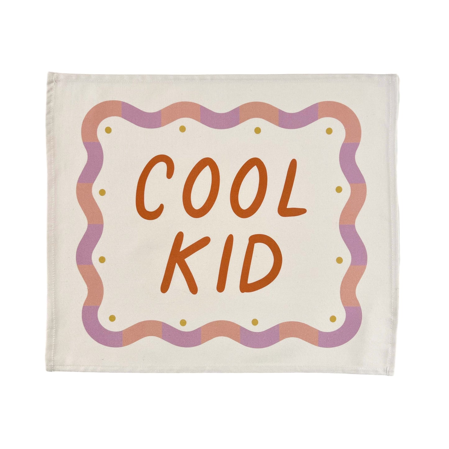 Kid of the Village Cool Kid Wall Banner - Orange