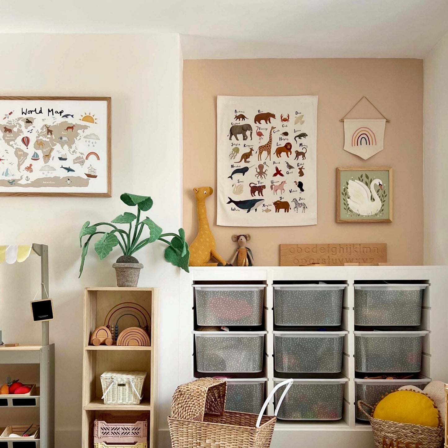 Animal Alphabet Wall Hanging by Kid of the Village