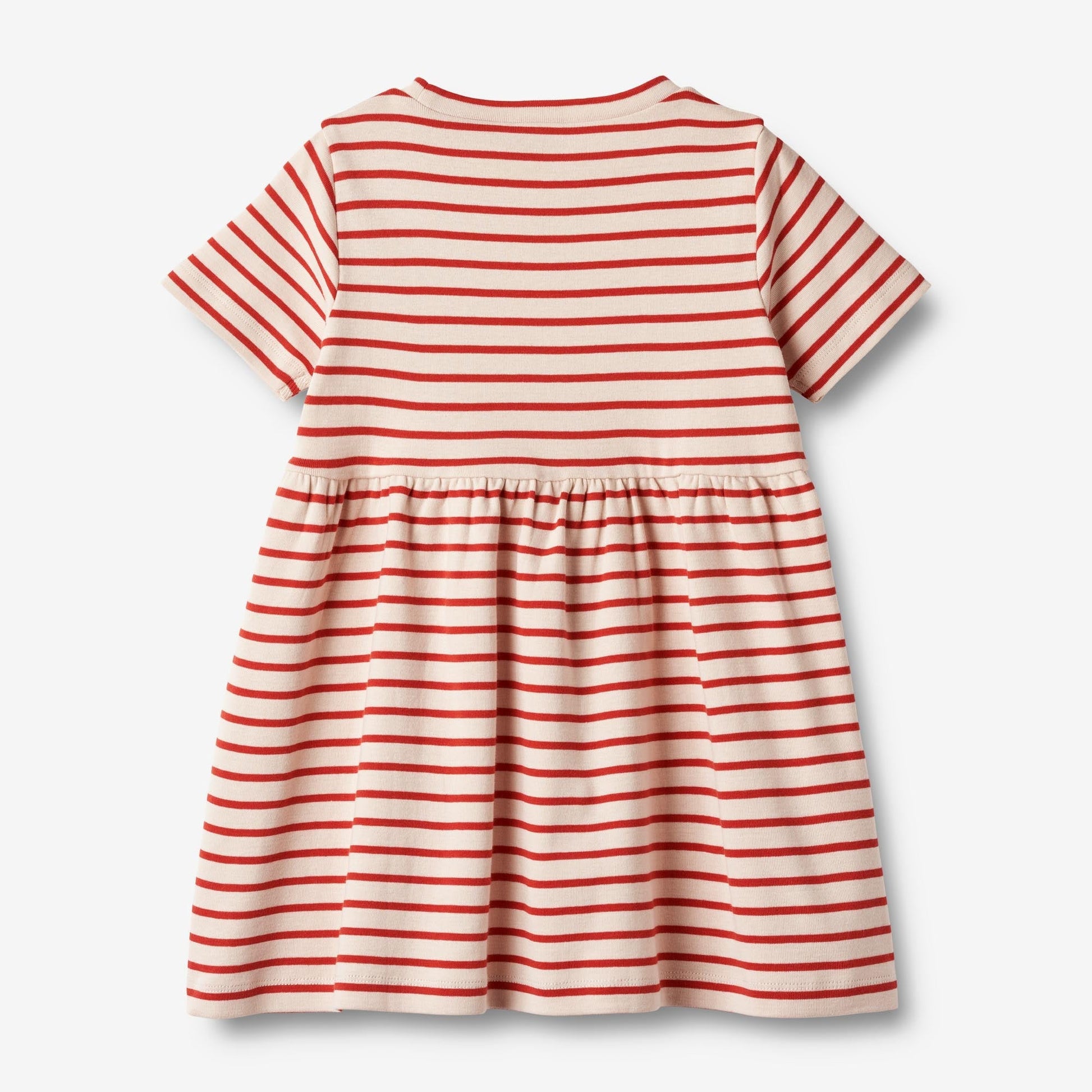 Wheat 'Anna' S/S Children's Jersey Dress - Red Stripe