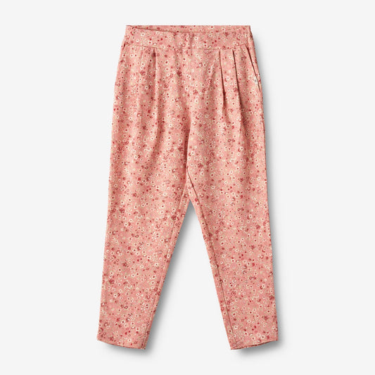 Wheat 'Ejsa' Children's Jersey Pants - Rosette Flowers