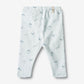 Wheat 'Silas' Jersey Baby Pants - Light Blue Whales