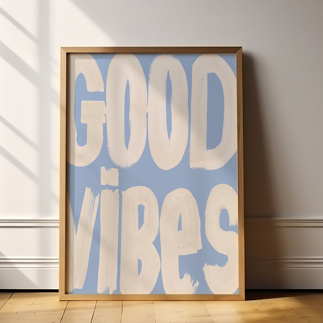 Lion & The Pear 'Good Vibes' Art Print
