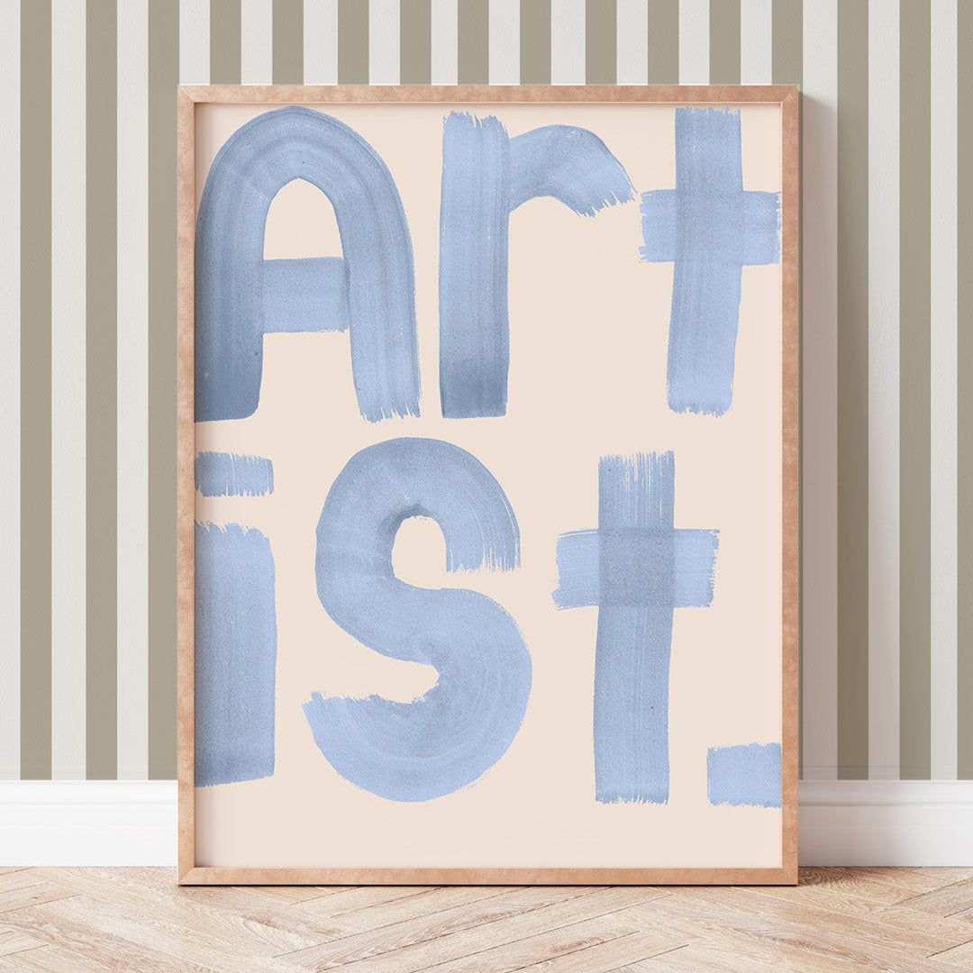 Lion & The Pear 'Artist' Art Print