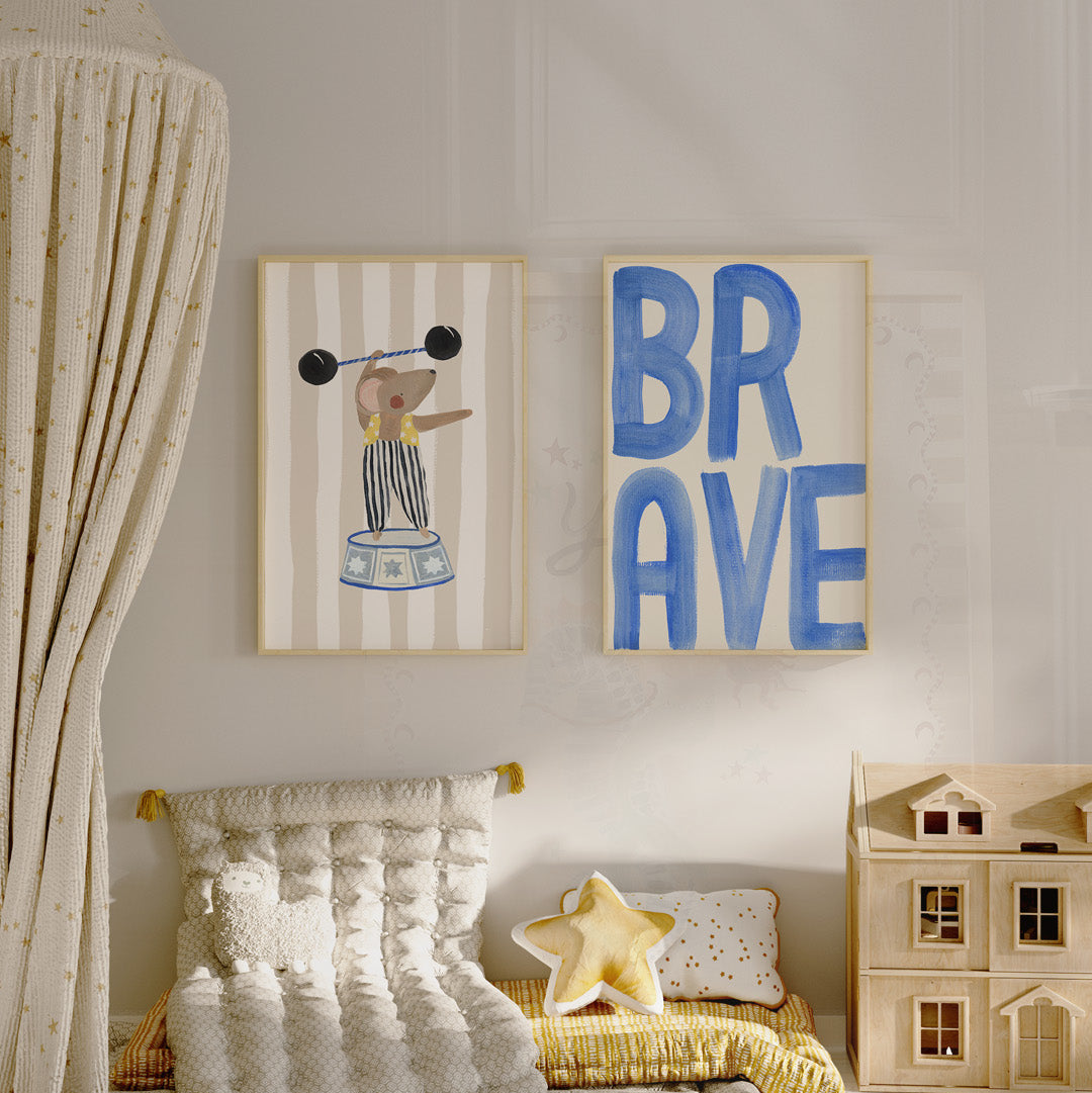 Lion & The Pear 'Brave' Art Print