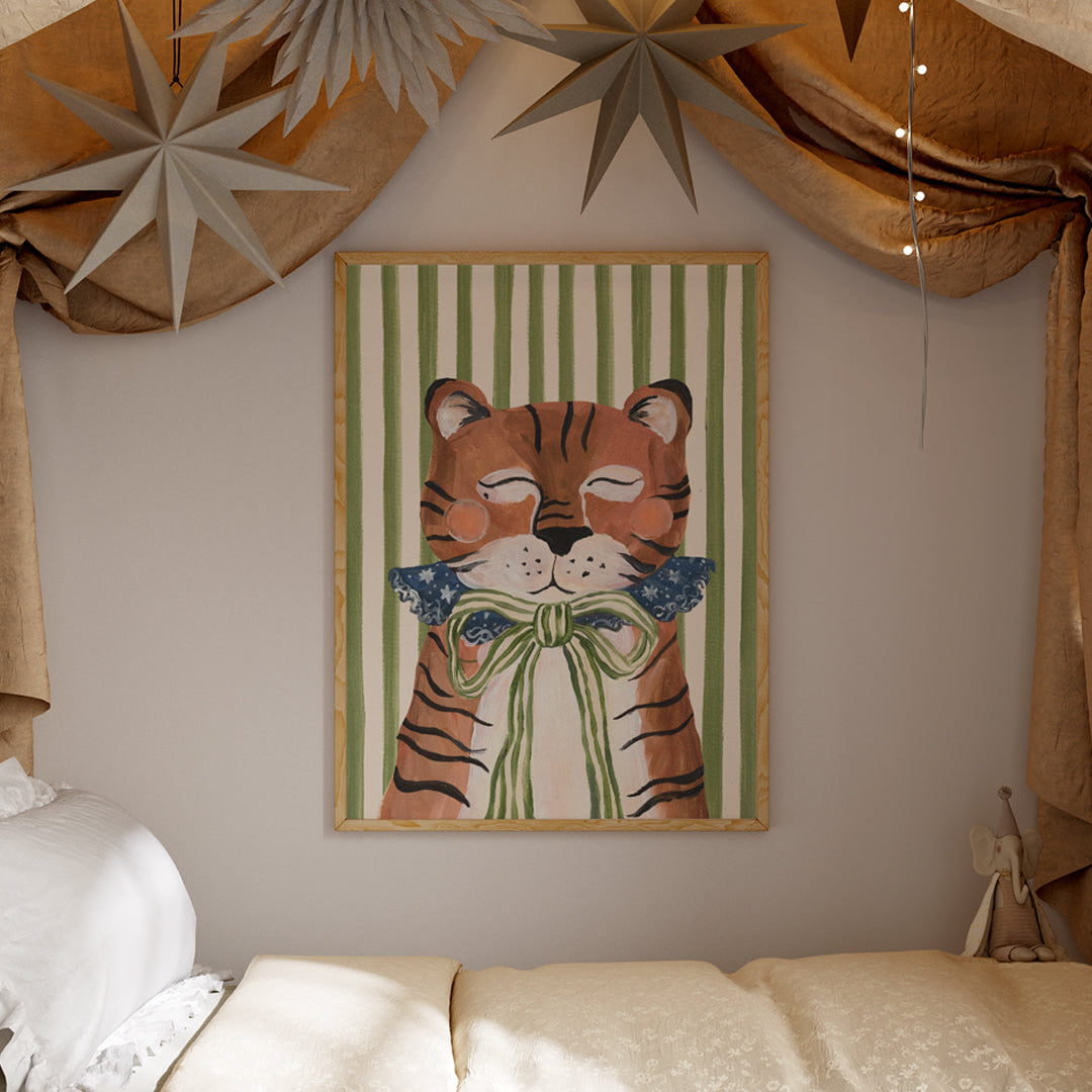 Lion & The Pear Big Top Tiger - Circus Art Print