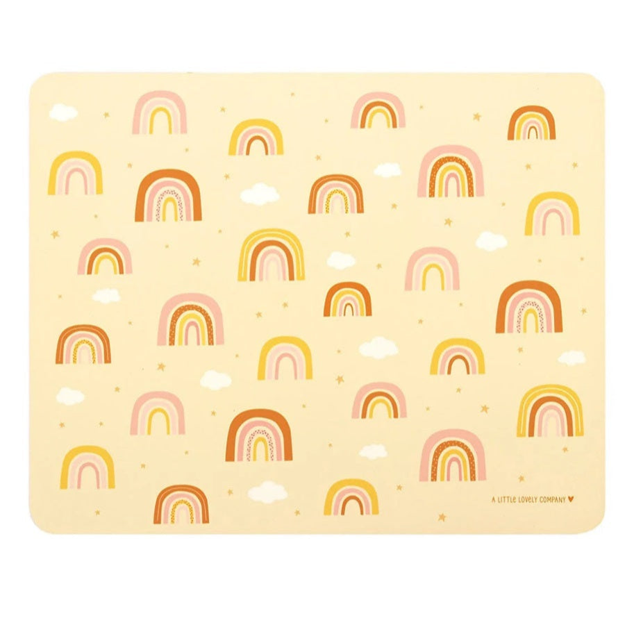 A Little Lovely Company Placemat - Rainbows