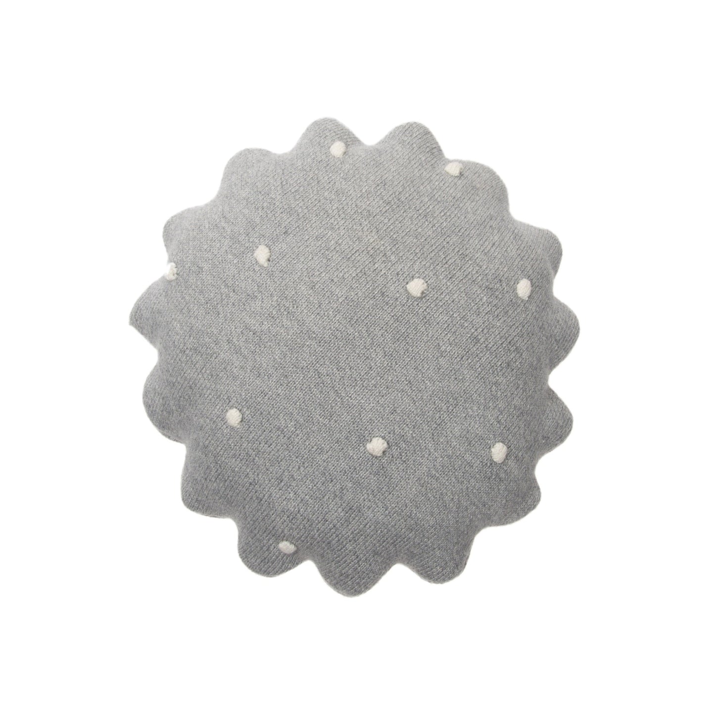 Lorena Canals Knitted Cushion - Round Biscuit (4 Colours Available)