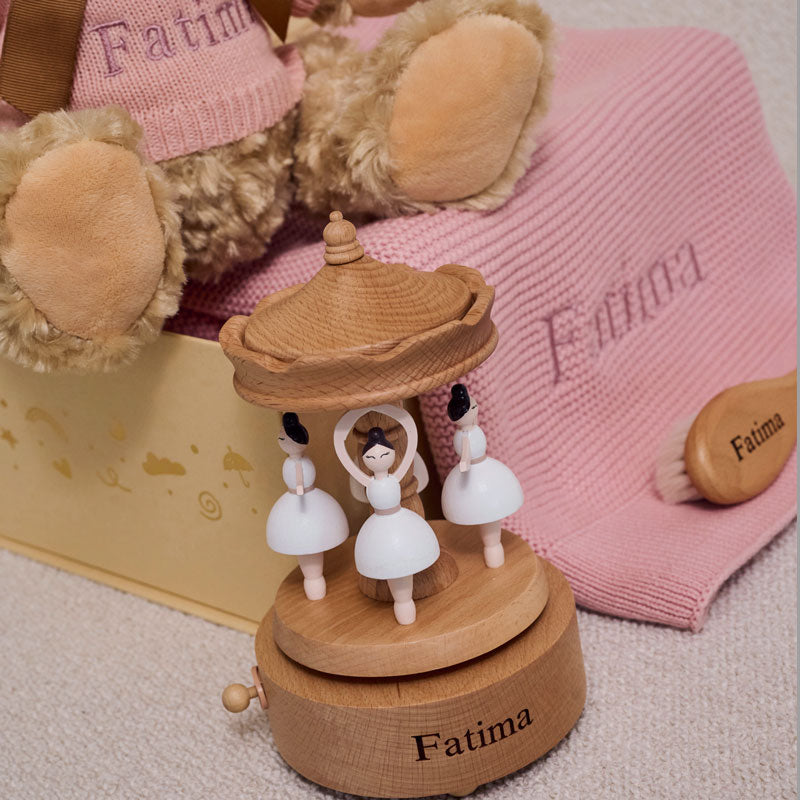 Little Carousel Personalised Baby Gift Set by The Baby Gifting Co.