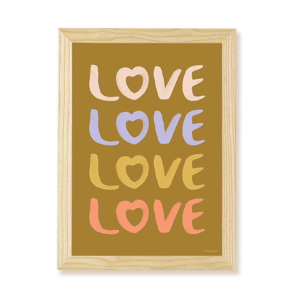 LOVE Kids Art Print by Hibou Home