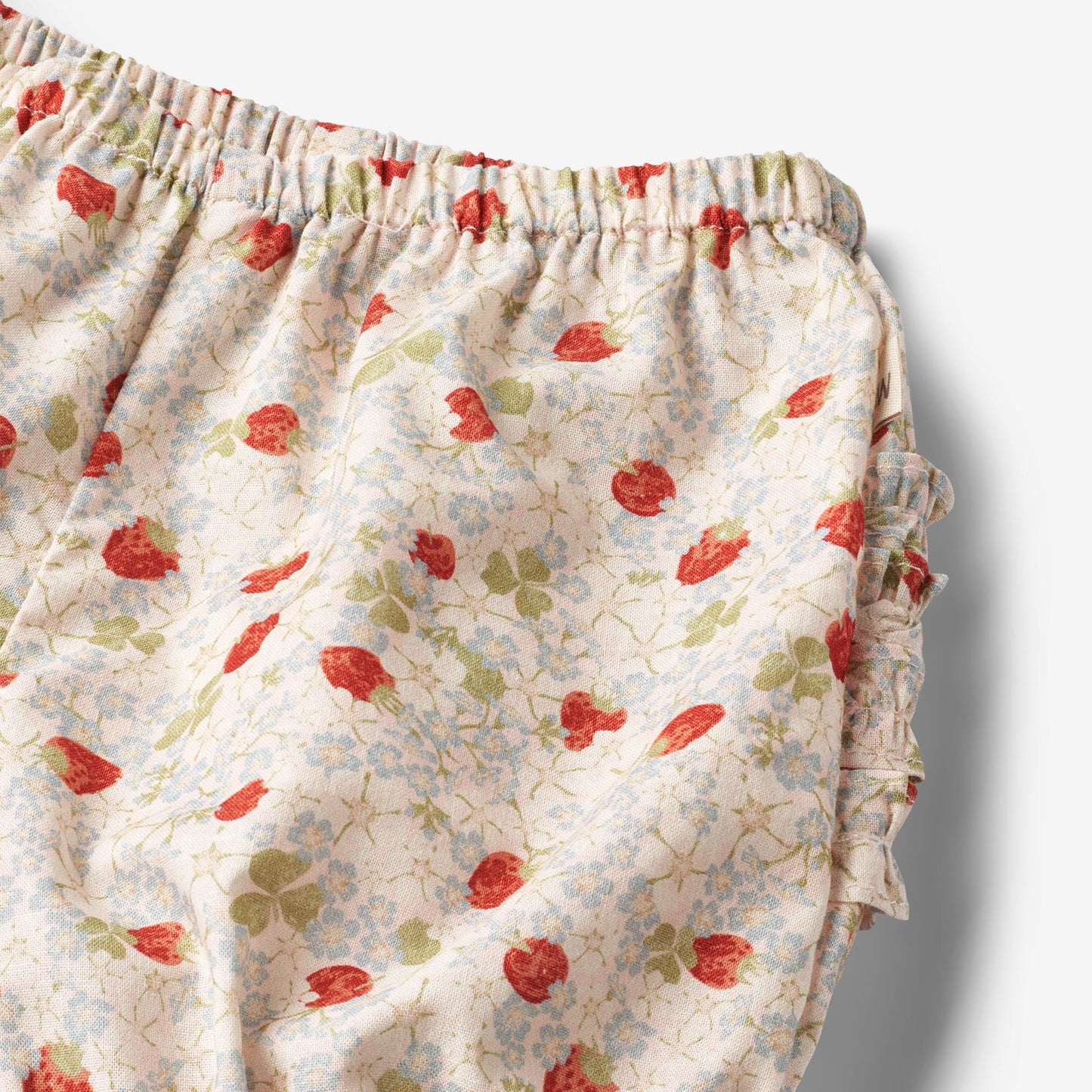 Wheat 'Clara' Baby Nappy Pants - Rose Strawberries
