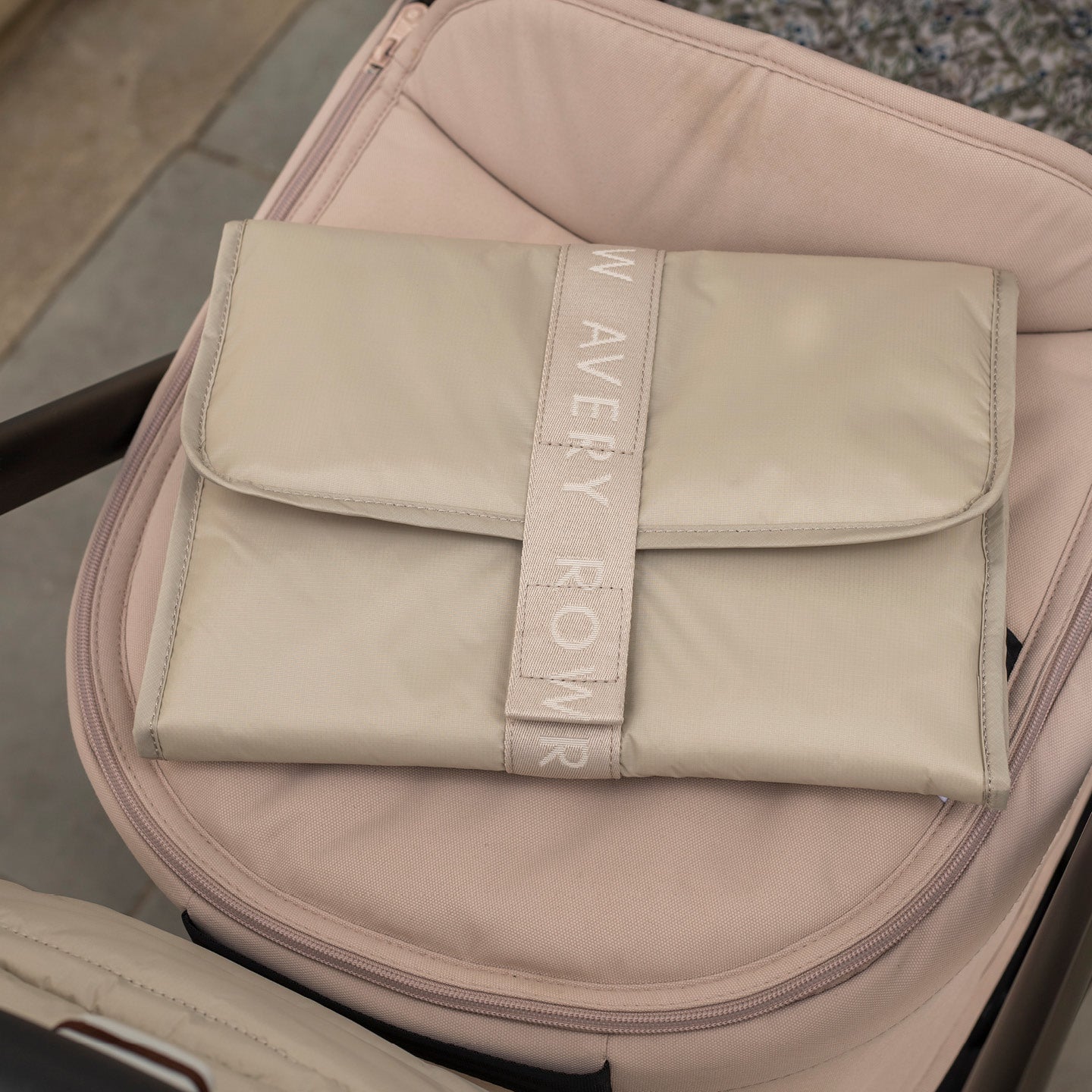 Avery Row Recycled Nylon Travel Baby Changing Mat - Oyster